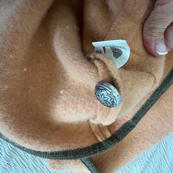 Vintage Wool LodenFrey München Blazer Peach Trimmed Alpine Jacket Scandi Girl - Picture 9 of 13